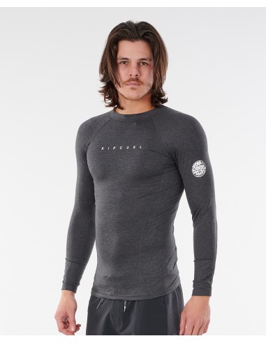 Rip Curl Dawn Patrol Perf Long Sleeve UV Tee Black Marled