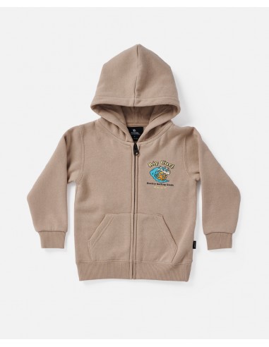 Rip Curl Micro Waves Zip Thru Hood Grom Taupe