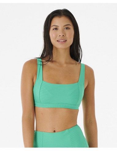 Rip Curl Premium Surf D Cup Crop Bikini Top Green