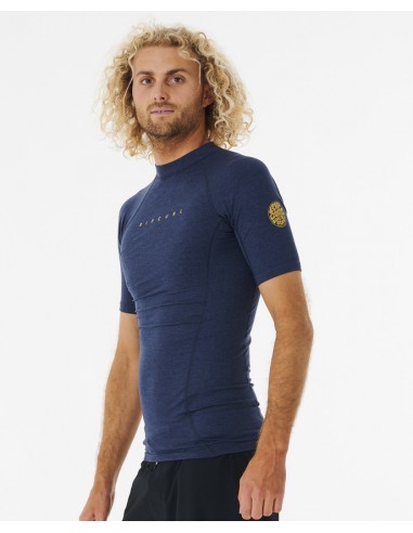 Rip Curl Dawn Patrol Perf Short Sleeve UV Tee Navy Marle