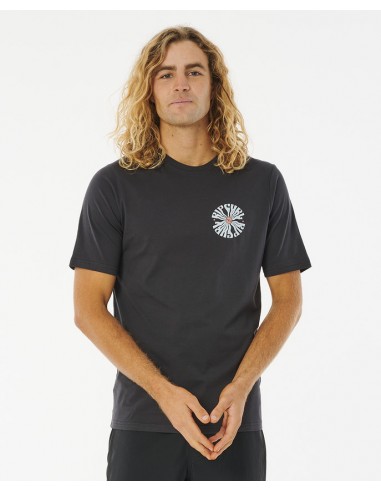 Rip Curl Salt Water Culture Psyche Circles Short Sleeve UV Tee Washed Black