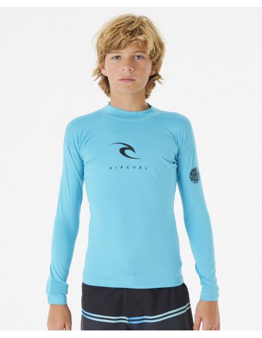 Rip Curl Corps Long Sleeve Rash Vest Boy Blue