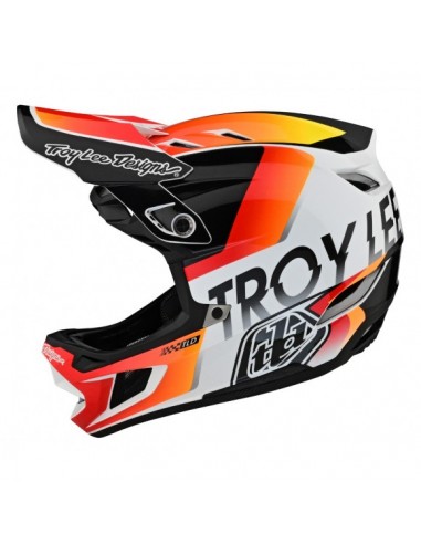 Troy Lee Designs D4 Mips Composite Qualifier White Orange 2023