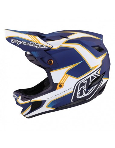 Troy Lee Designs D4 Mips Composite Matrix Blue 2023