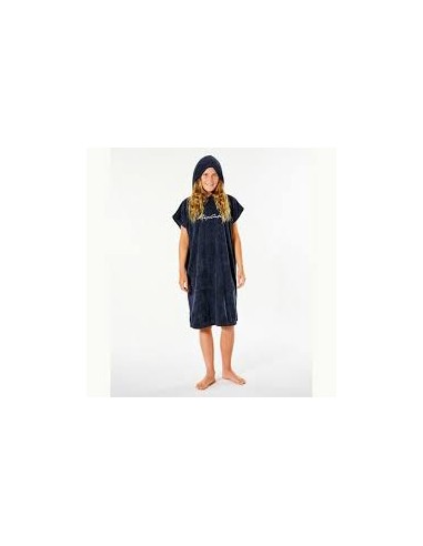 Rip Curl Script Hooded Towel Poncho Girl Black