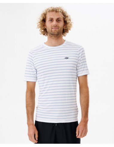 Rip Curl Plain Stripe S/S Tee White