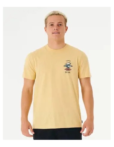 Rip Curl Search Icon Tee Washed Yellow