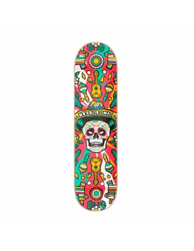 Hydroponic  Skate Deck MEXICAN SKULL 2.0 Red 8.5"