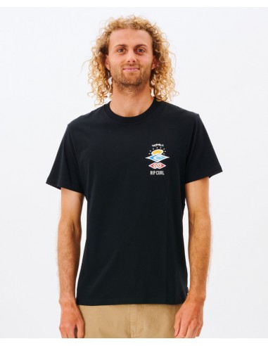 Rip Curl Search Icon Short Sleeve Tee Black