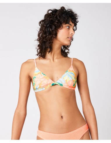 Rip Curl Follow The Sun Fixed Triangle Bikini Top Light Orange