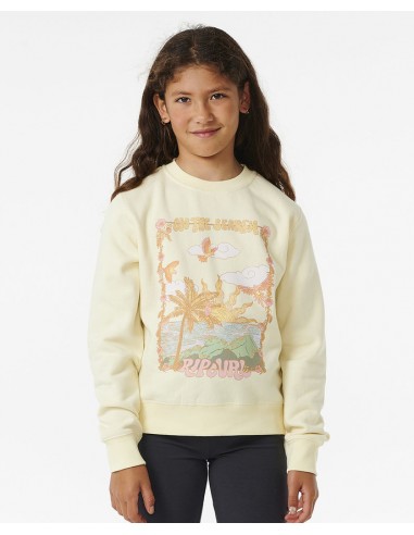 Rip Curl Tropic Search crew fleece Girl Lemon