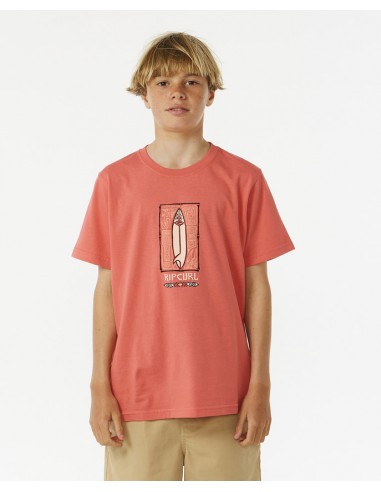 Rip Curl Lost Islands Short Sleeve Tee Kid Hot Coral