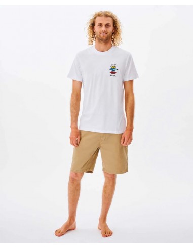 Rip Curl Search Icon Short Sleeve Tee White