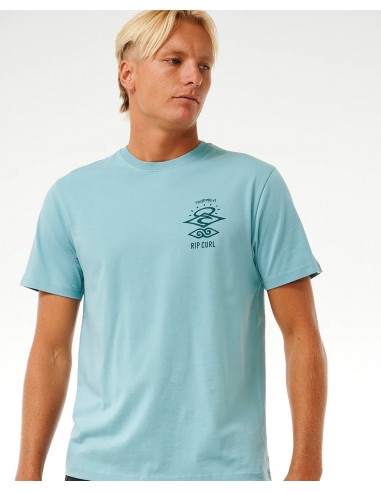 Rip Curl Search Icon Short Sleeve Tee Dusty Blue